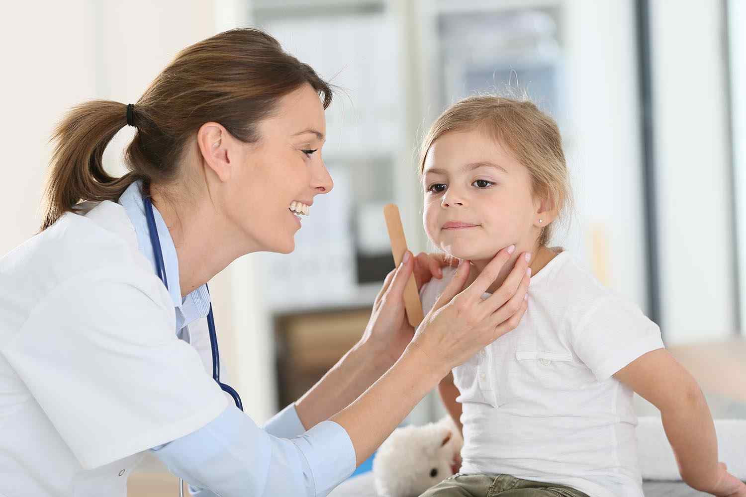 doctor with child