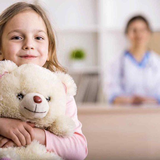 doctor with child