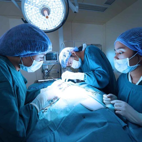 doctor during operation